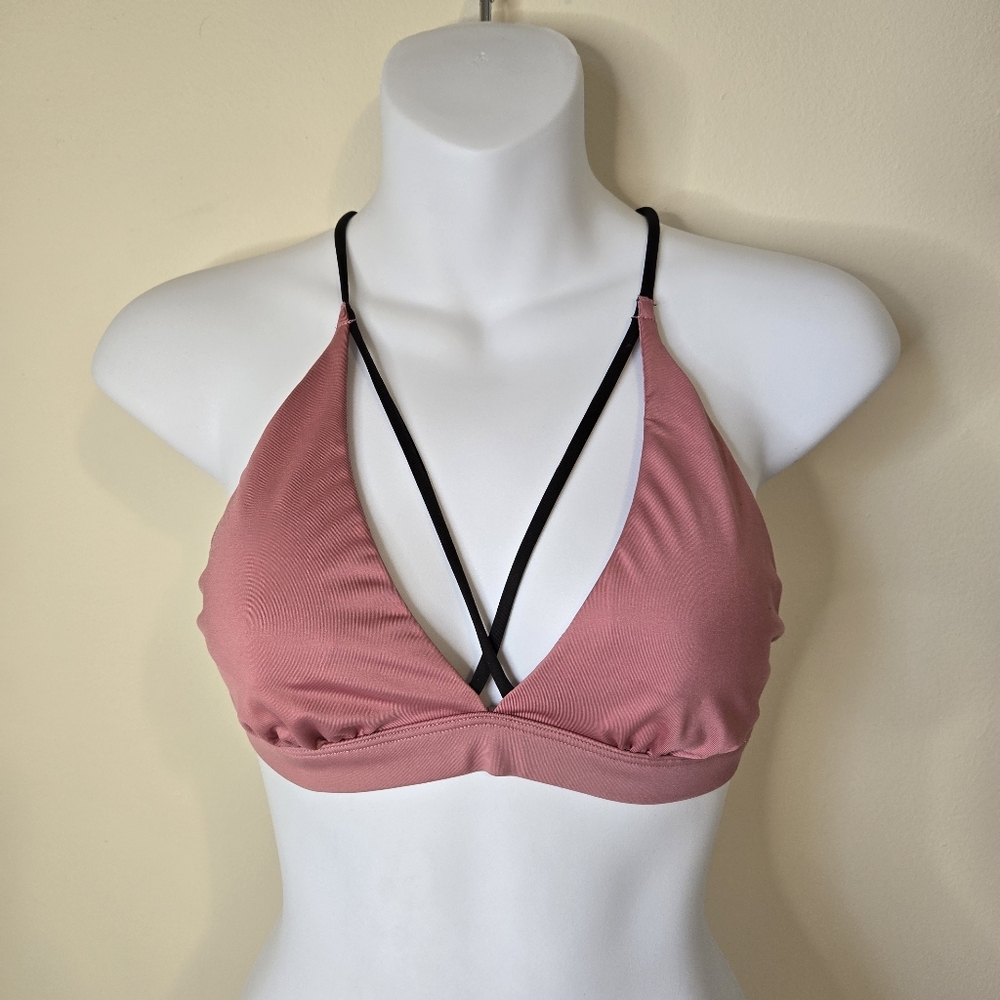 Women's Pink Strappy Victoria's Secret Bralette/Sports Bra- Soft Support